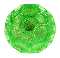 Piłka sensoryczna antystresowa zielona rehabilitacyjna piłeczka świecąca